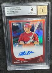 Adam Eaton [Red Refractor] Baseball Cards 2013 Topps Chrome Rookie Autograph Prices