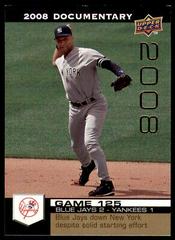 Derek Jeter [Gold] Baseball Cards 2008 Upper Deck Documentary Prices