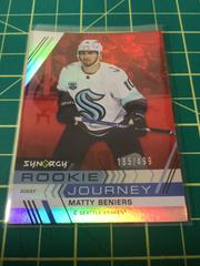 Matty Beniers [Red] #RJ-5 Hockey Cards 2022 Upper Deck Synergy Rookie Journey Away Prices