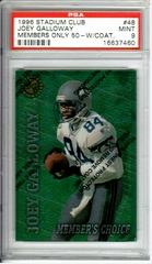 Joey Galloway [w/ Coating] #48 Football Cards 1996 Stadium Club Members Only 50 Prices