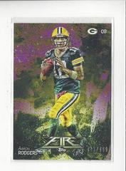 Aaron Rodgers [Purple] #74 Football Cards 2014 Topps Fire Prices