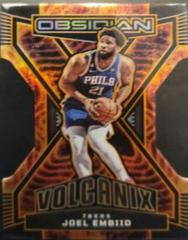 Joel Embiid #21 Basketball Cards 2022 Panini Obsidian Volcanix Prices