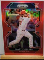 Matt Vierling [Red Prizm] #1 Baseball Cards 2022 Panini Prizm Prices