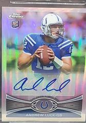 Andrew Luck [Passing Autograph Refractor] #1 Football Cards 2012 Topps Chrome Prices