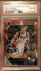 Luka Doncic [Red Cracked Ice] Basketball Cards 2019 Panini Hoops Premium Stock Prices
