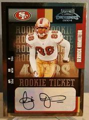 Derrick Hamilton [Autograph] Football Cards 2004 Playoff Contenders Prices
