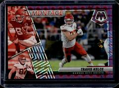 Travis Kelce [Purple] #M-27 Football Cards 2022 Panini Mosaic Montage Prices