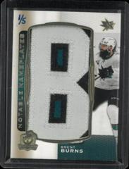 Brent Burns Hockey Cards 2020 Upper Deck The Cup Notable Nameplates Patch Prices