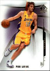 Pau Gasol Basketball Cards 2008 SP Authentic Prices