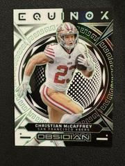 Christian McCaffrey [Green Electric Etch] #21 Football Cards 2023 Panini Obsidian Equinox Prices