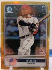 Jo Adell [Gold Refractor] #STG-JA Baseball Cards 2020 Bowman Chrome Spanning the Globe Prices