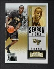 Al Farouq Aminu #2 Basketball Cards 2016 Panini Contenders Draft Picks Prices