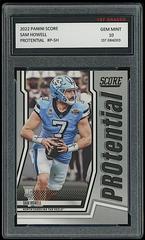 Sam Howell [First Down] #P-SH Football Cards 2022 Panini Score Protential Prices