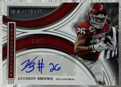 Kennedy Brooks #II-KBR Football Cards 2022 Panini Immaculate Collegiate Introductions Autographs Prices