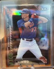 Brandon Nimmo [Orange] #BTP-100 Baseball Cards 2016 Bowman Scouts' Top 100 Prices