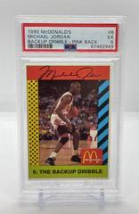 Michael Jordan [The Backup Dribble Pink Back] Basketball Cards 1990 McDonald's Michael Jordan Prices