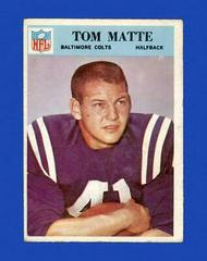 Tom Matte Football Cards 1966 Philadelphia Prices
