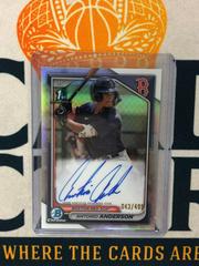Antonio Anderson [Refractor] #CPA-AAN Baseball Cards 2024 Bowman Chrome Prospect Autograph Prices