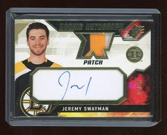 Jeremy Swayman [Patch] #JS Hockey Cards 2021 SPx Rookie Auto Jersey Prices