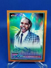 Latrell Sprewell [Orange Refractor] #FA-LS Basketball Cards 2021 Topps Finest Autographs Prices