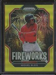Miguel Bleis [Gold] Baseball Cards 2023 Panini Prizm Fireworks Prices
