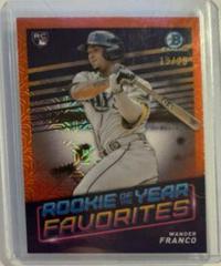 Wander Franco [Orange Refractor Mega Box Mojo] #ROYF-1 Baseball Cards 2022 Bowman Rookie of the Year Favorites Prices