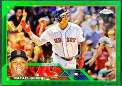 Rafael Devers [Logofractor Green] #206 Baseball Cards 2023 Topps Chrome Prices