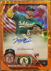 Bobby Miller [Orange Wave] Baseball Cards 2023 Topps Chrome Update Rookie Autographs Prices