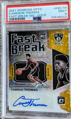 Cameron Thomas [Gold] Basketball Cards 2021 Panini Donruss Optic Fast Break Signatures Prices