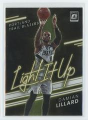 Damian Lillard Basketball Cards 2021 Panini Donruss Optic Light It Up Prices