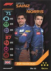 Carlos Sainz, Lando Norris #33 Racing Cards 2020 Topps Turbo Attax Formula 1 Prices