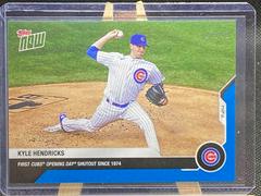 Kyle Hendricks [Blue] #9 Baseball Cards 2020 Topps Now Prices