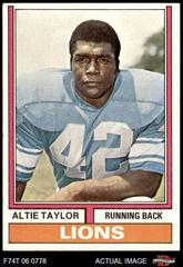 Altie Taylor #412 Football Cards 1974 Topps Prices