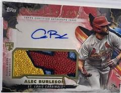 Alec Burleson [Red] Baseball Cards 2023 Topps Inception Autograph Patch Prices