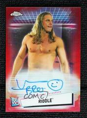 Riddle [Red Refractor] Wrestling Cards 2021 Topps Chrome WWE Autographs Prices