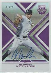 Matt Krook [Autograph Aspirations Purple] #108 Baseball Cards 2016 Panini Elite Extra Edition Prices