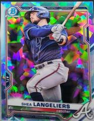 Shea Langeliers [Aqua] #BCP-157 Baseball Cards 2021 Bowman Chrome Sapphire Prospects Prices