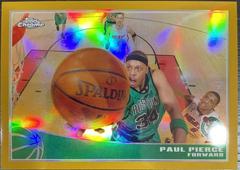 Paul Pierce [Gold Refractor] Basketball Cards 2009 Topps Chrome Prices