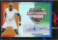 Didier Drogba [Prismatic Red White Blue] #NP-DD1 Soccer Cards 2022 Leaf Metal National Pride Autographs Prices