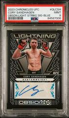Cory Sandhagen [Blue] #OL-CSH Ufc Cards 2023 Panini Chronicles UFC Obsidian Lightning Strike Signatures Prices