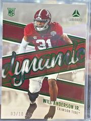 Will Anderson Jr. [Green] #DR-14 Football Cards 2023 Panini Luminance Dynamic Rookies Prices
