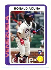 Ronald Acuna Baseball Cards 2018 Topps Throwback Thursday Prices