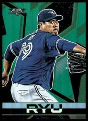 Hyun Jin Ryu [Green] #117 Baseball Cards 2021 Topps Fire Prices