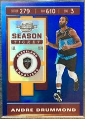 Andre Drummond [Blue] #27 Basketball Cards 2019 Panini Contenders Optic Prices