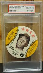 Frank Robinson Baseball Cards 1976 Orbaker's Discs Prices