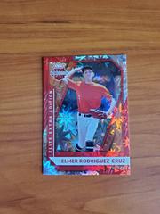 Elmer Rodriguez Cruz [Red] Baseball Cards 2021 Panini Elite Extra Edition Prices
