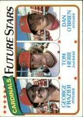 george frazier, tom herr, dan o'brian #684 Baseball Cards 1980 Topps Prices
