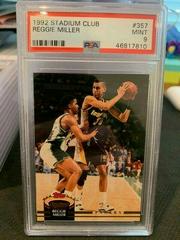 Reggie Miller #357 Basketball Cards 1992 Stadium Club Prices