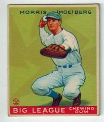 Moe Berg #158 Baseball Cards 1933 Goudey Prices