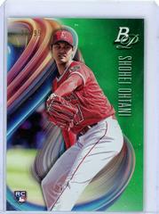 Shohei Ohtani [With Glove Green] #34 Baseball Cards 2018 Bowman Platinum Prices